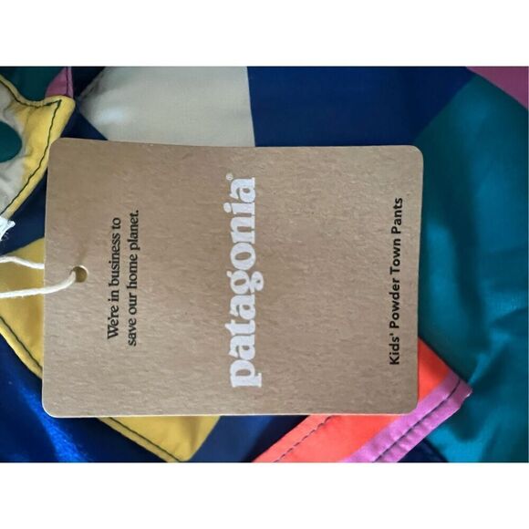 Patagonia Kids' Passage Blue Insulated Frontera Powder Town Pants Size XL NWT - Picture 6 of 7